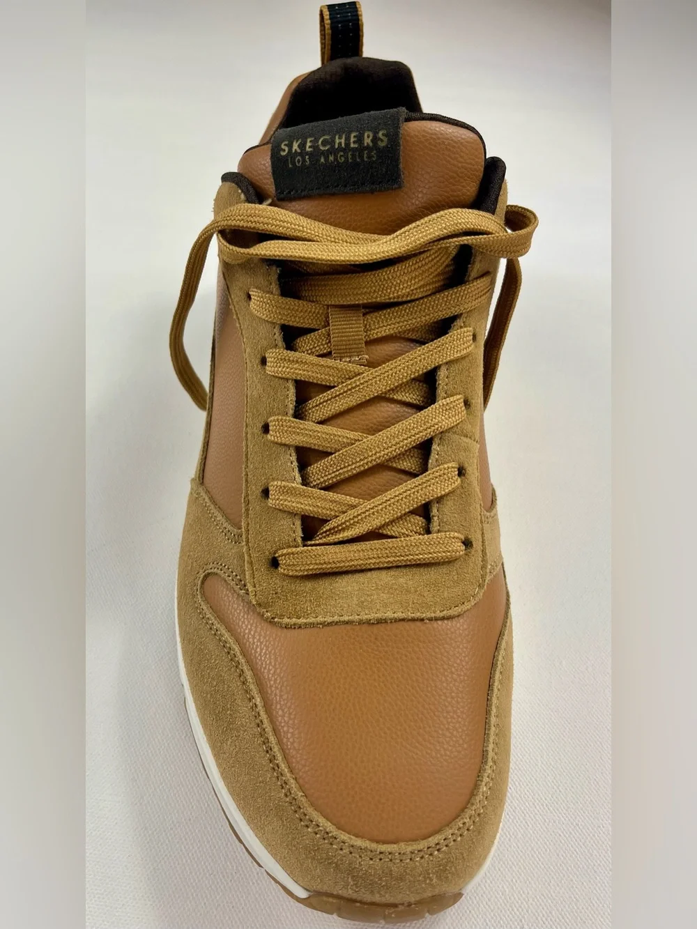 Men's Skechers Street Uno Stacre Casual Shoes, 52468 /WSK Size 11.5 Whiskey